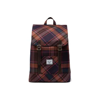 Herschel Recyclable Polyester Fabric Backpack Small Size Unisex Plaid