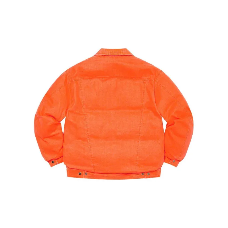 Supreme Schott Canvas Down Trucker Jacket-2