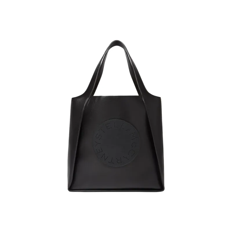 Stella McCartney Logo Perforated Open Top Tote Bag-0