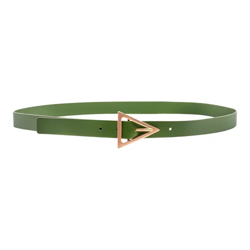 Bottega Veneta Leather Belts Women's Green