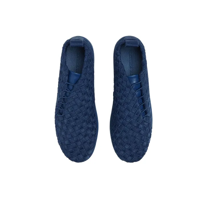 Bottega Veneta Plat Low Top Casual Shoes Men's Blue-2