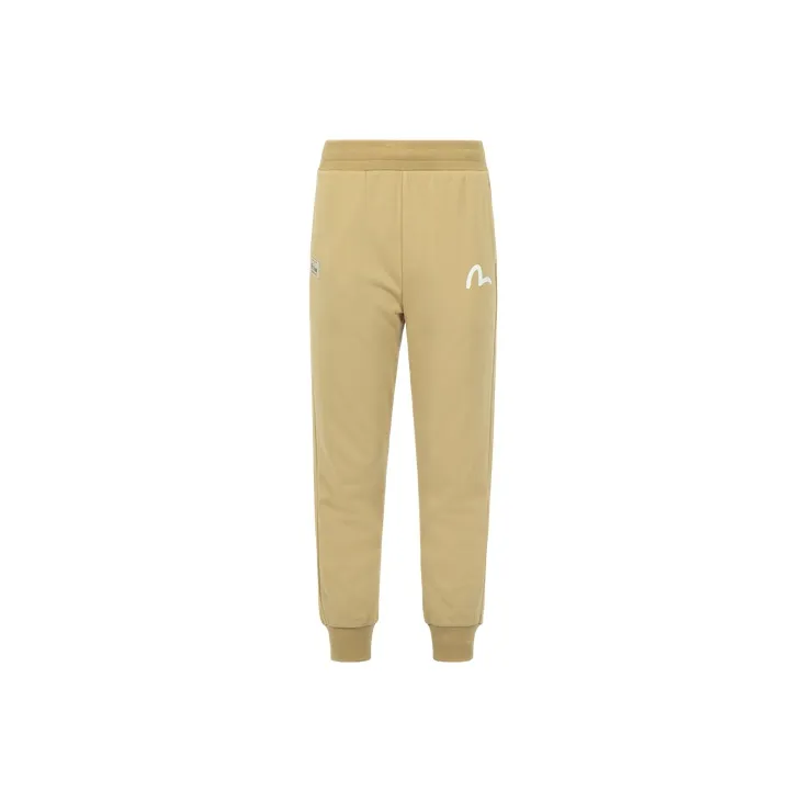 EVISU Knitted Fabric Casual Pants Men's Apricot-1