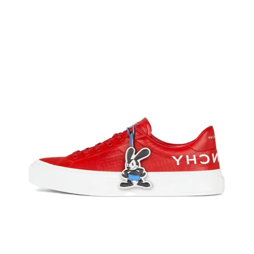 Disney x GIVENCHY City Sport Low Top Stylish Skateboarding Shoes Men's Red