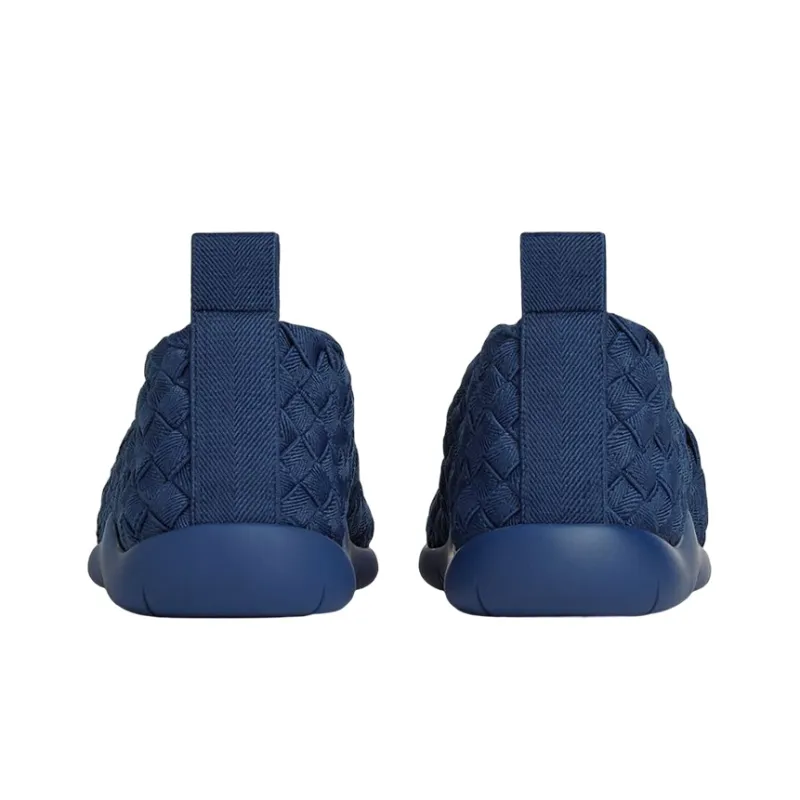Bottega Veneta Plat Low Top Casual Shoes Men's Blue-4