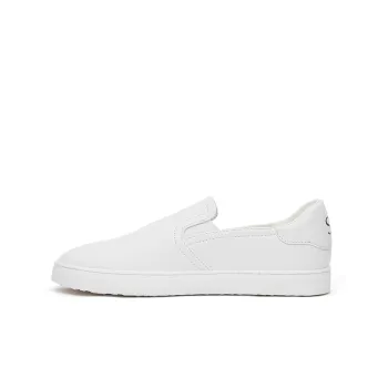 Stuart Weitzman/SW Daryl Slip on Stylish Skateboarding Shoes Women's White
