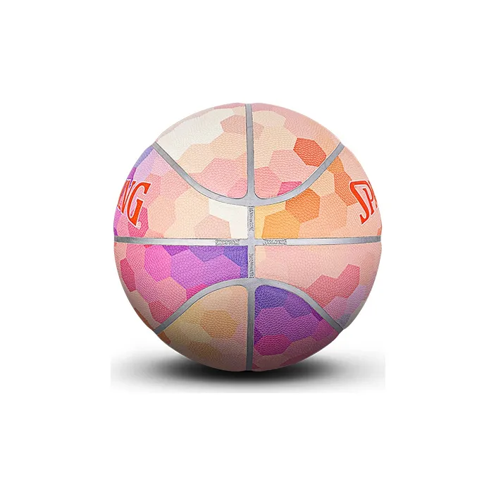 SPALDING Prism Series PU Basketball Pink Size 7 Training Unisex-5
