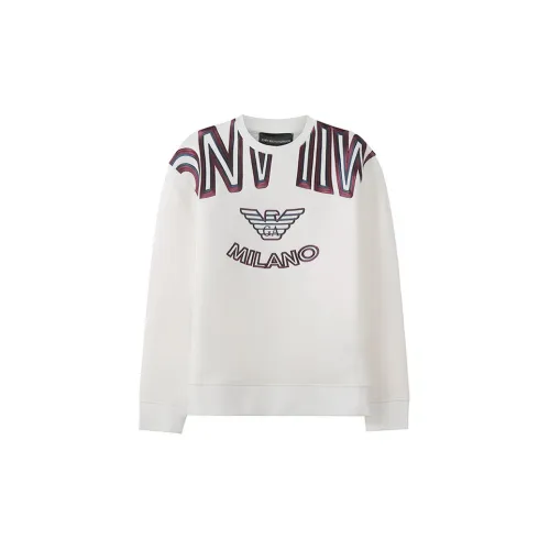 EMPORIO ARMANI Sweatshirts Men White