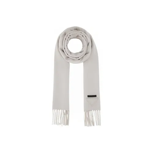 PRADA Knit Scarves Women's Gray