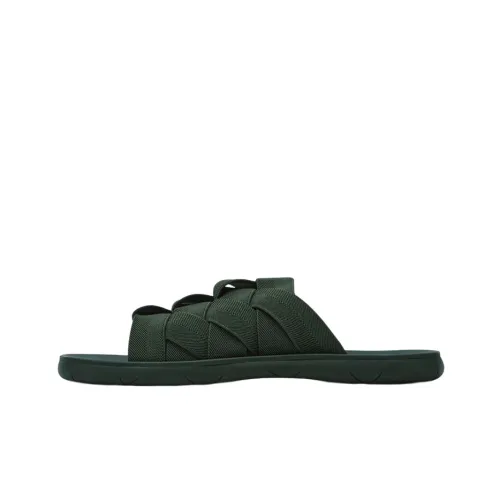 Bottega Veneta Plat Slide Slippers Men Dark Green