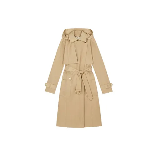 MICHAEL KORS Trench Coats Women's Khaki