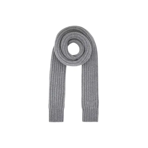 PRADA Knit Scarves Women's Gray
