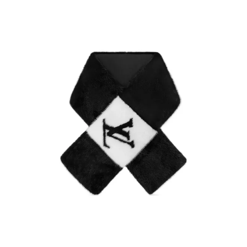 Lv Gogram Fur Scarf-2