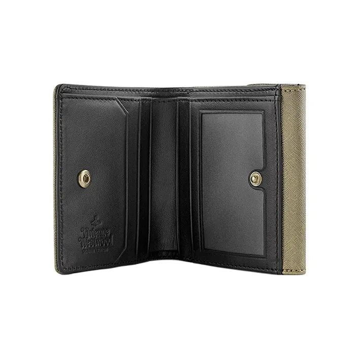Vivienne Westwood Saffiano Leather Wallet Women's Gray-2