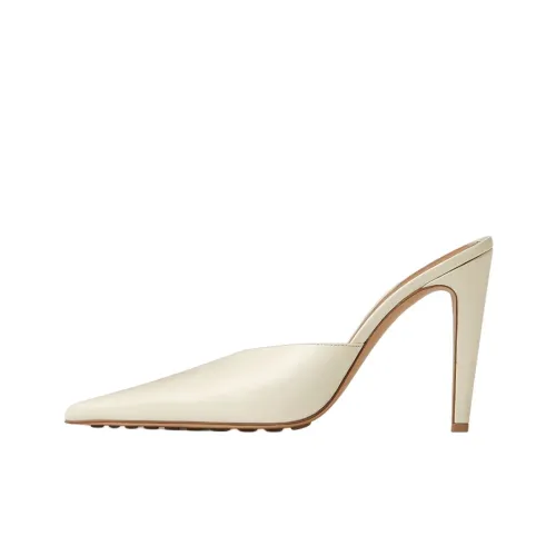 Bottega Veneta Punta 100mm Mule White Leather