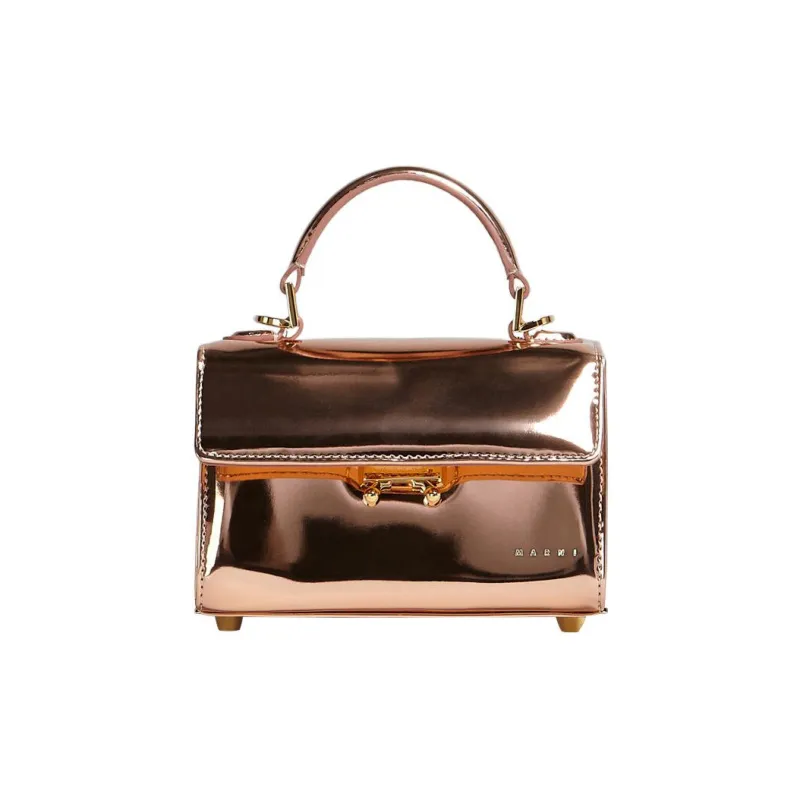 MARNI Calfskin Shoulder Bag Crossbody Bag Handbag Mini Women's Pink-0