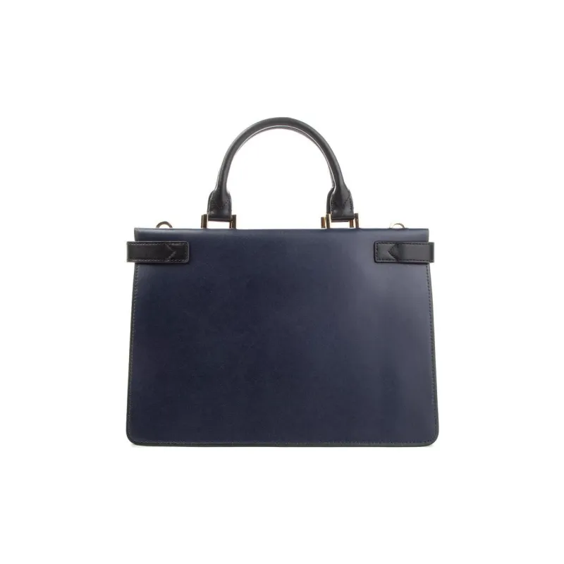 MICHAEL KORS Tatiana Leather Portable Crossbody Bag Shoulder Bag Medium Size Women's Navy Blue-2