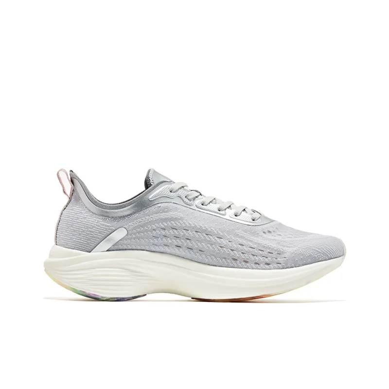 Erke Strange Bullet 3.0 Abrasion Resistant Low Top Running Shoes Men's Silver Orange-1