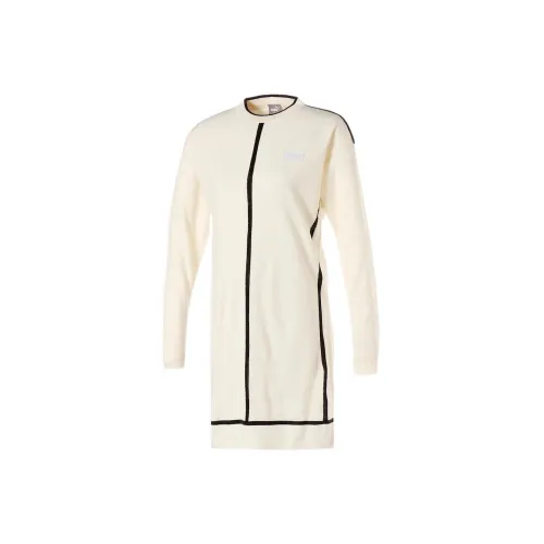 PUMA Long-Sleeved Dresses Women's Bright White