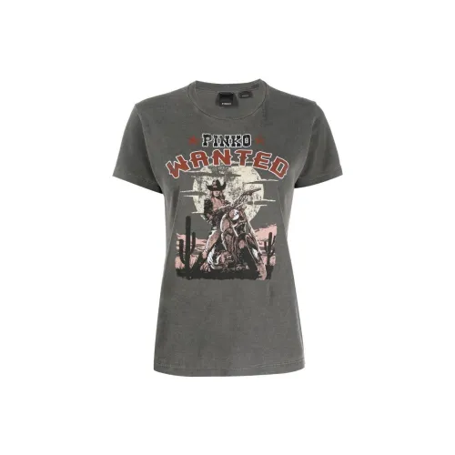 PINKO T-Shirts Women's Gray