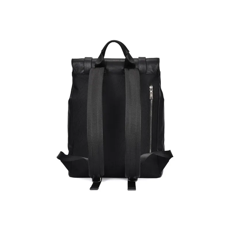 Hush Puppies Vegetable Tanned Top Grain Cow Leather Backpack Tubas Men's Black-2