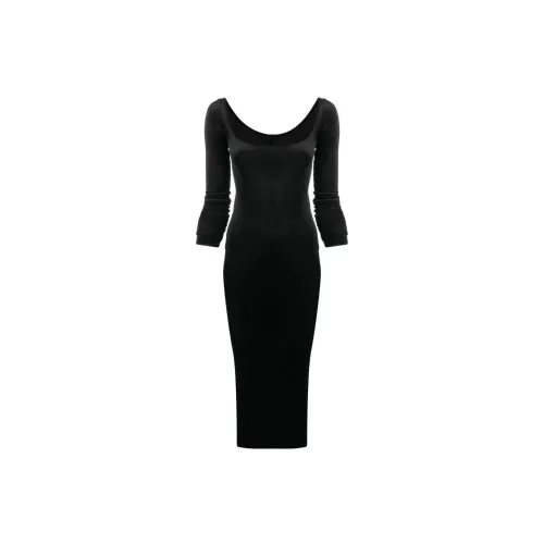 RICK OWENS Long-Sleeved Dresses Women's Black