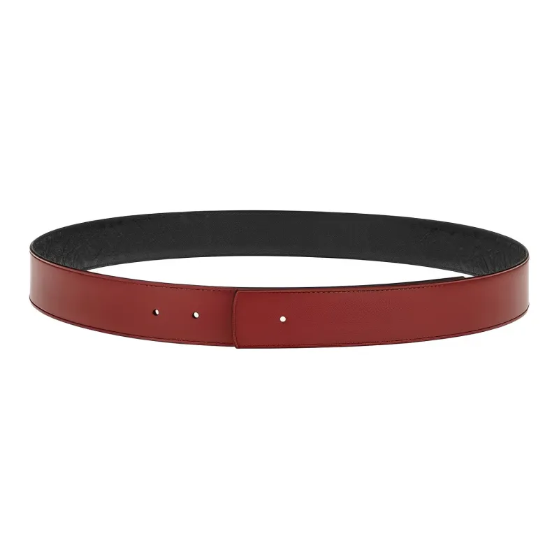FERRAGAMO Logo Embossed Pattern Smooth Buckle Men's Width: 3.8cm-0