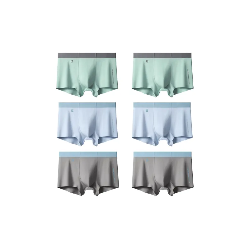 Lanne Solid Color Boxer Shorts Underpants Men's Combo Set-1