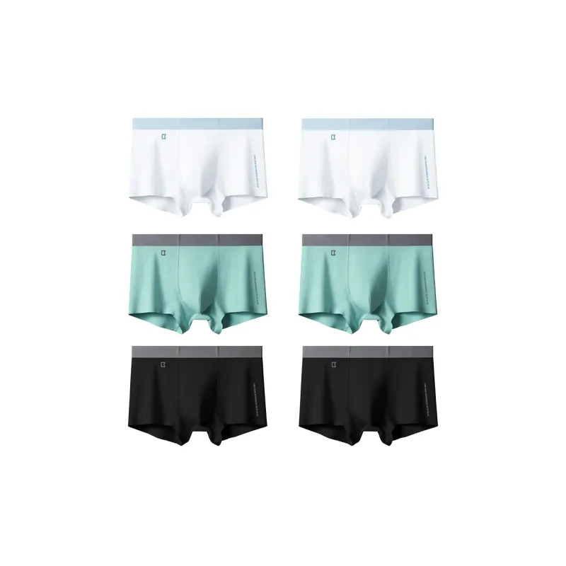 Lanne Solid Color Boxer Shorts Underpants Men's Combo Set-5