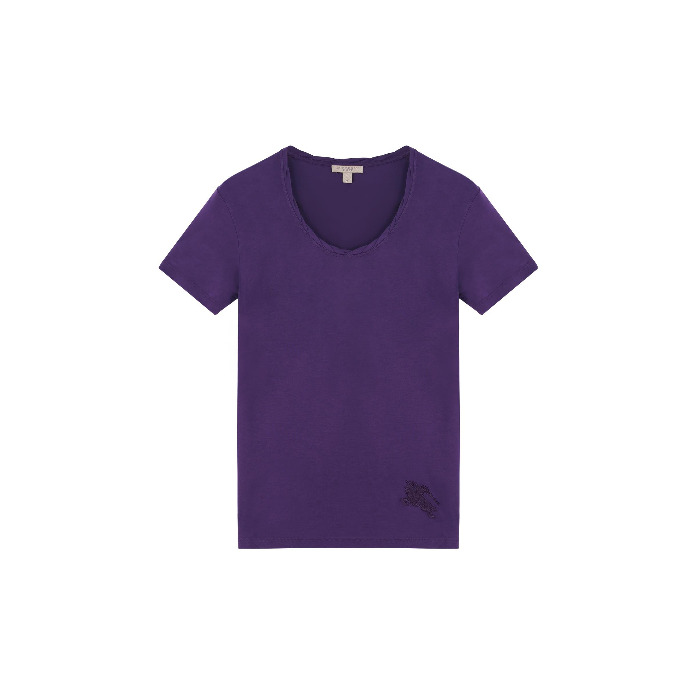 Burberry t shirt womens purple online