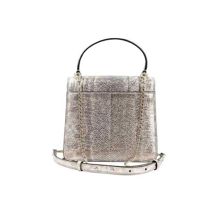 BVLGARI Serpenti Forever Water Snake Skin Shoulder Bag, Crossbody Bag, Handbag Small Size Women's Beige-2