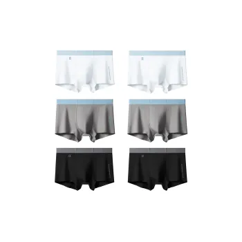 Lanne Solid Color Boxer Shorts Underpants Men's Combo Set