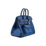 hermes vespa shoulder bag in beige canvas and natural leather