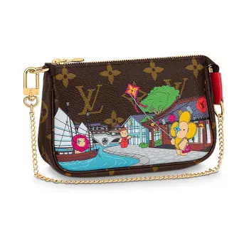 LOUIS VUITTON Pochette Félicie Coated Canvas 3 in 1 Clutch, Crossbody Bag, Shoulder Bag Women's Brown