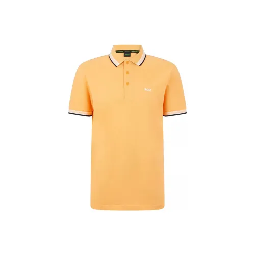 HUGO BOSS Polo Shirts Men Light Orange