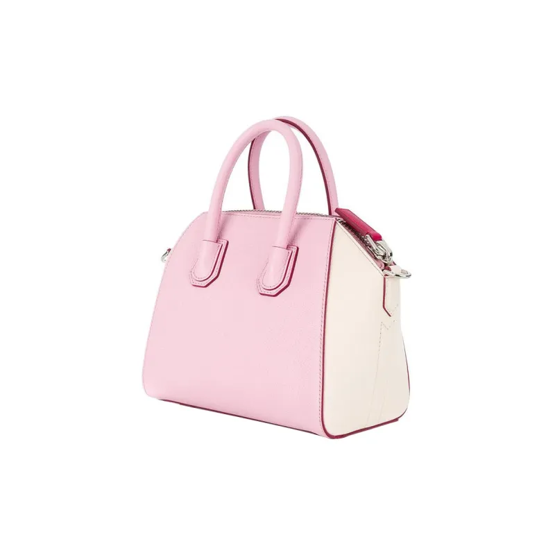 GIVENCHY Antigona Cow Leather Shoulder Bag Crossbody Bag Handbag Mini Women's Pink/White-1