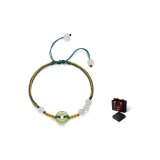 Sliding Clasp Peaceful Buckle Bracelet Single (Women's Blue Yellow)+Starry Box