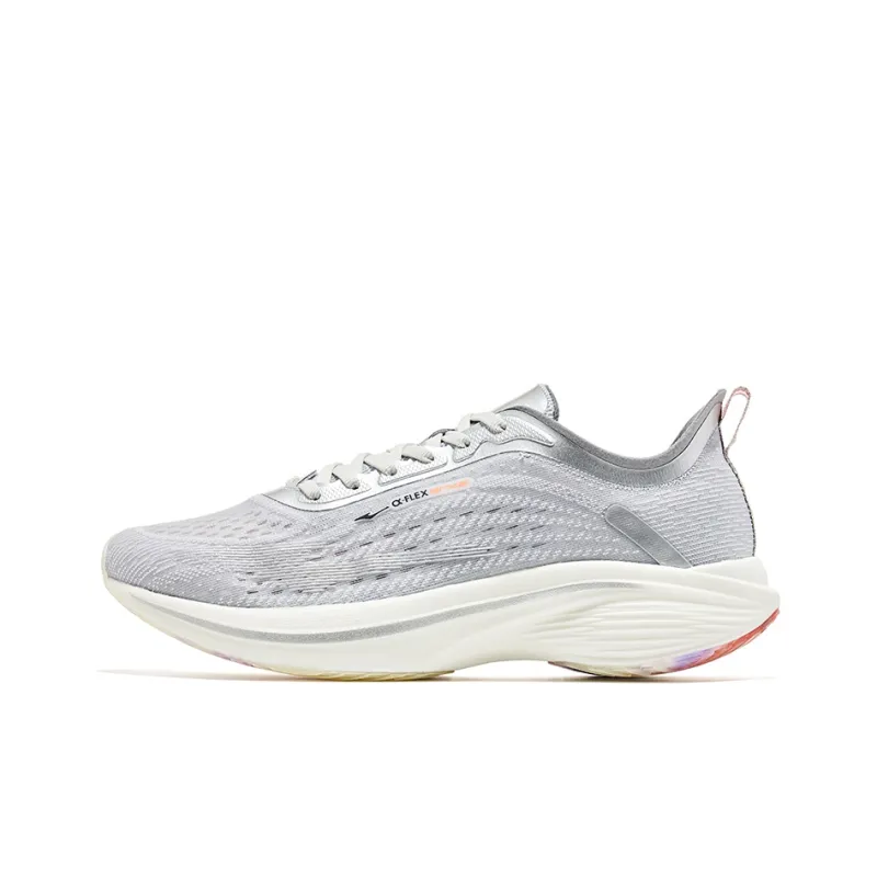 Erke Strange Bullet 3.0 Abrasion Resistant Low Top Running Shoes Men's Silver Orange-0