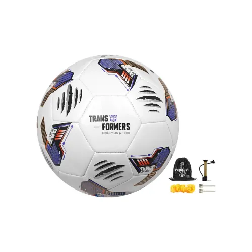 ProSelect Size 5 Soccer PU Machine Stitched Soccer Ball Unisex White Blue Black