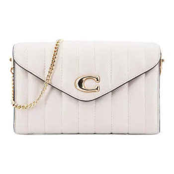 COACH Tammie Leather Handheld Shoulder Bag Crossbody Bag Small Size Women's Pink White