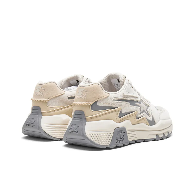 STARTER Wear-resistant Lightweight Breathable And Non-slip. Low-Top Casual Shoes Women's Beige Yellow-4
