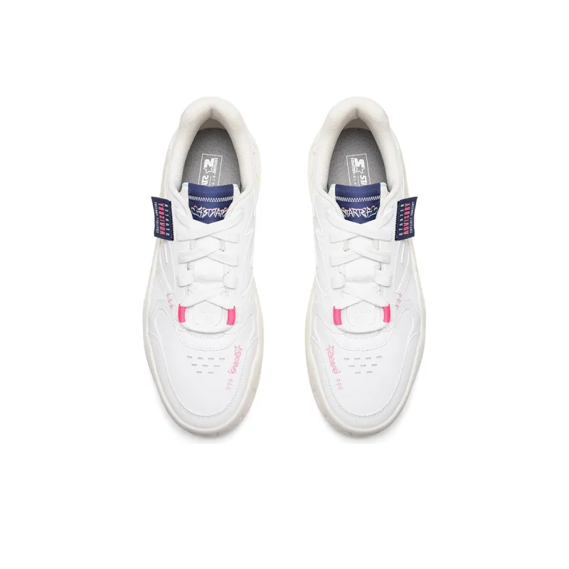 STARTER Slip Resistant Cushioning Low Top Skateboard Shoes Men's White-4