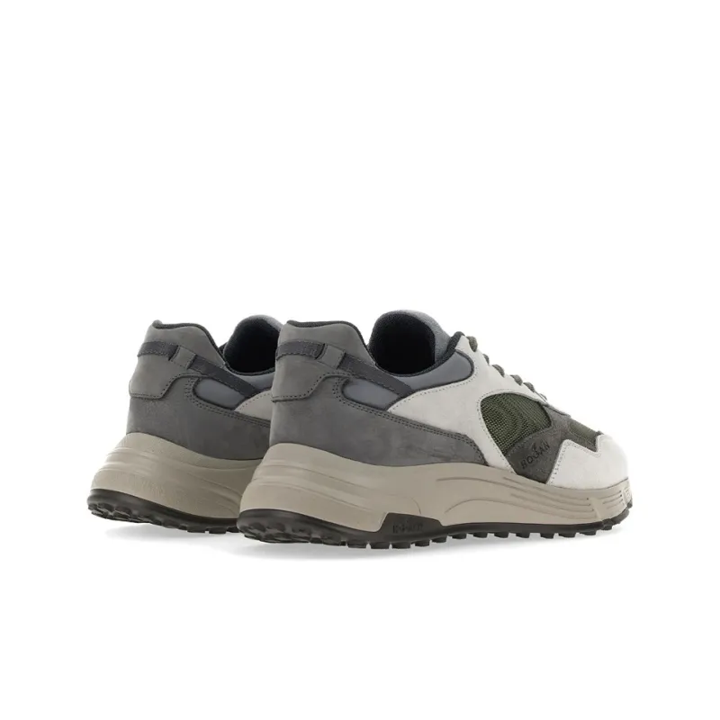 HOGAN Hyperlight Wear-Resistant Low-Top Sports Casual Shoes Green Gray Blue-3