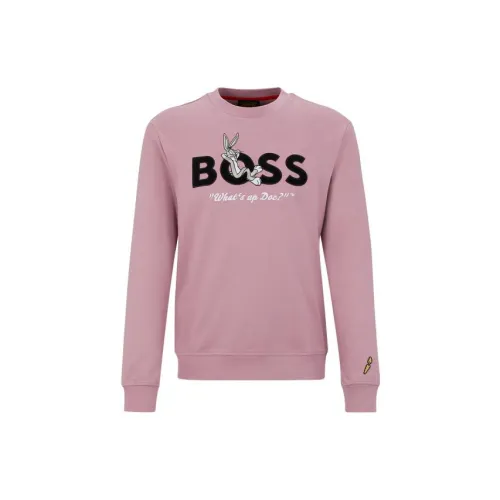 HUGO BOSS X LOONEY TUNES SS23 Sweatshirts Men Light Pink