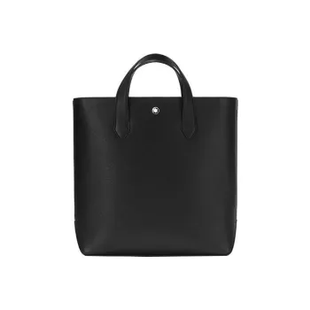 MONTBLANC Grain Calfskin Tote Bag, Shopping Bag, Shoulder Bag, Handbag Men's Black