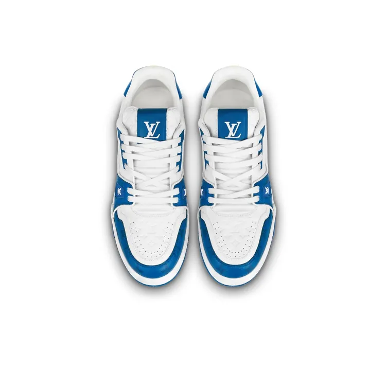 LOUIS VUITTON Lv Trainers 'White Blue'-2