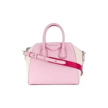 GIVENCHY Antigona Cow Leather Shoulder Bag Crossbody Bag Handbag Mini Women's Pink/White