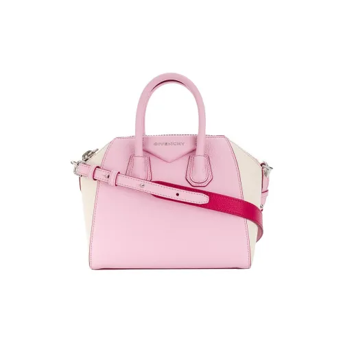 GIVENCHY Antigona Cow Leather Shoulder Bag Crossbody Bag Handbag Mini Women's Pink/White