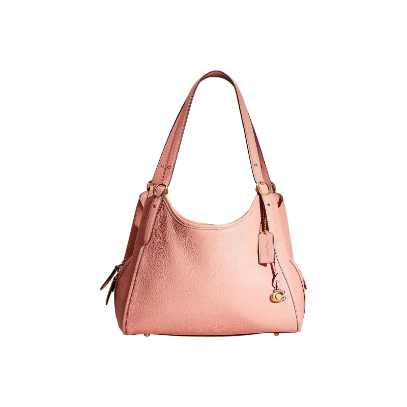 COACH Lori Soft Pebbled Leather Handbag Shoulder Bag Women's Candy Pink-0
