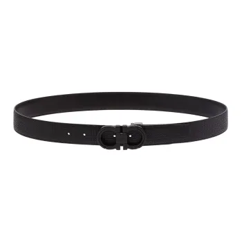 FERRAGAMO Cow Leather Leather Belts Men's Width  3.5cm