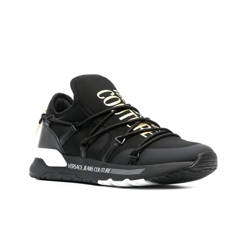 VERSACE JEANS Couture Versace Cushioning Low Top Sports Casual Shoes Men's Black-2